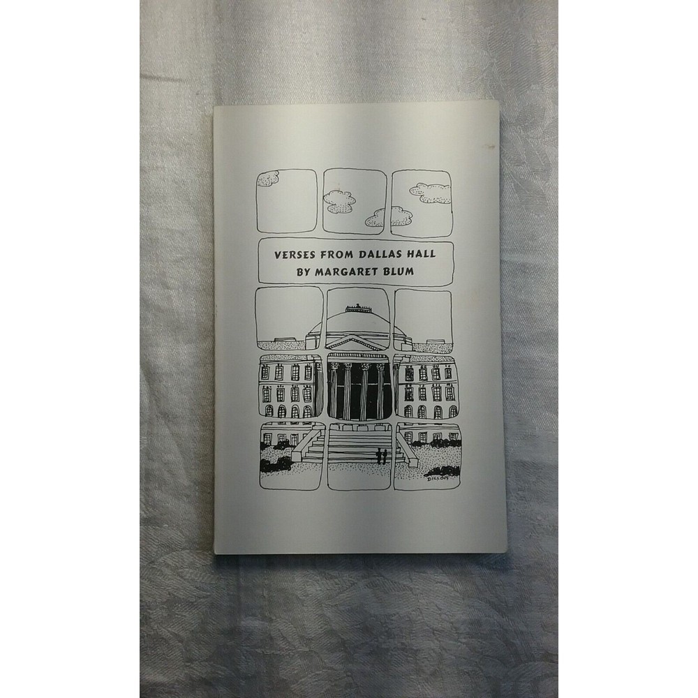 Verses From Dallas Hall by Margaret Blum 1975 Paperback